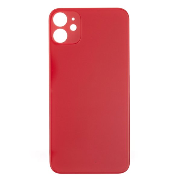Back Glass for Apple iPhone 11 with Large Camera Hole ( red )