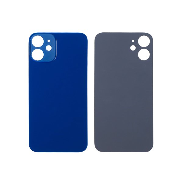Back Glass for Apple iPhone 12 Mini with Large Camera Hole ( blue )