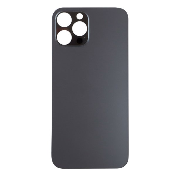 Back Glass for Apple iPhone 12 Pro Max with Large Camera Hole ( Graphite )