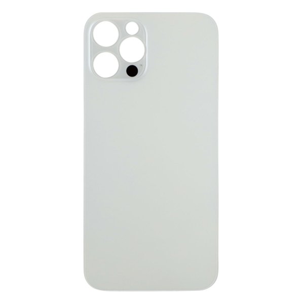 Back Glass for Apple iPhone 12 Pro with Large Camera Hole ( Silver )