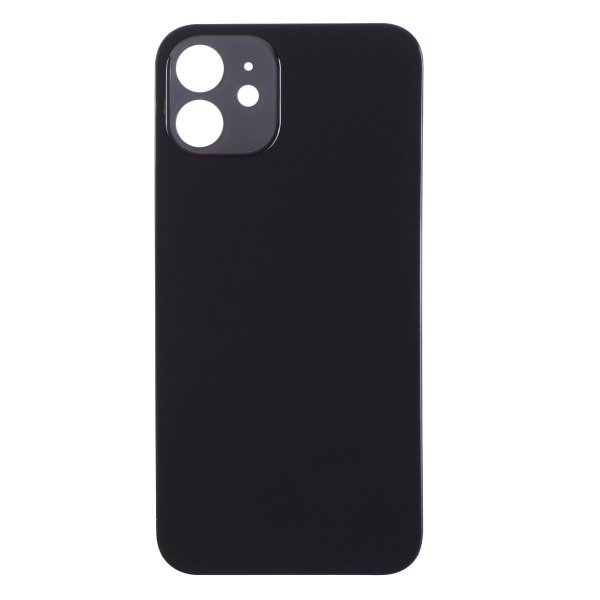 Back Glass for Apple iPhone 12 with Large Camera Hole ( black )
