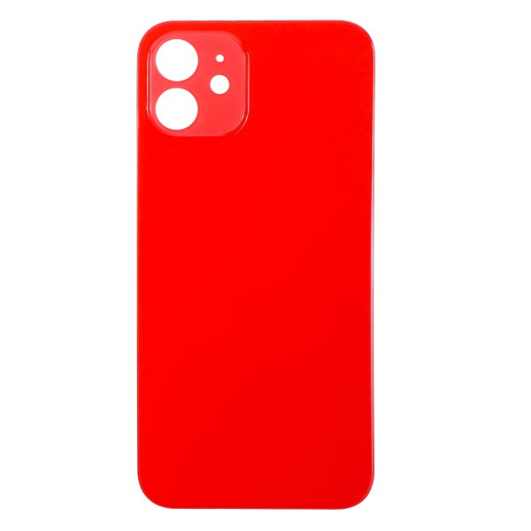 Back Glass for Apple iPhone 12 with Large Camera Hole ( red )