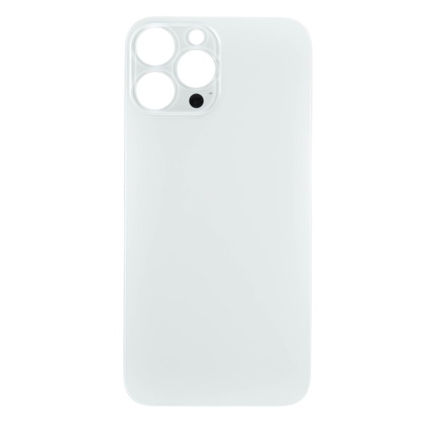 Back Glass for Apple iPhone 13 Pro Max with Large Camera Hole ( silver )