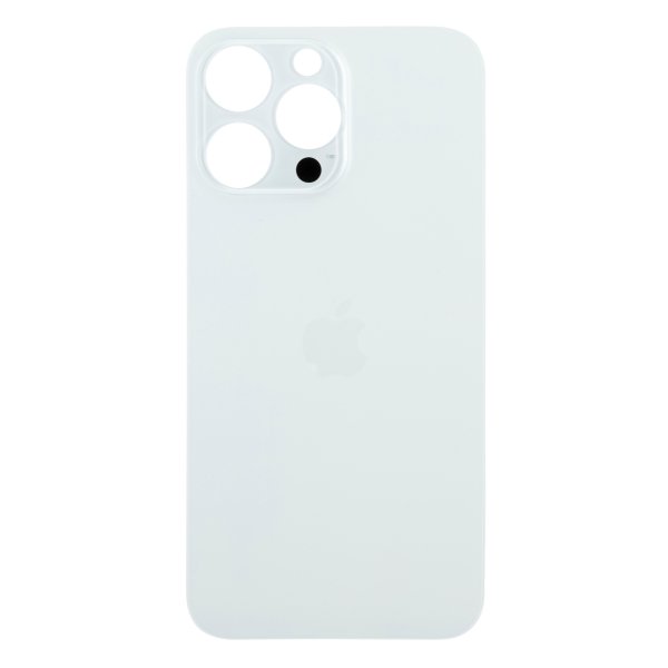 Back Glass for Apple iPhone 14 Pro Max with Large Camera Hole ( Silver )