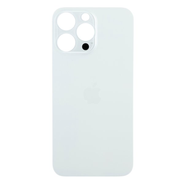 Back Glass for Apple iPhone 14 Pro with Large Camera Hole ( Silver )