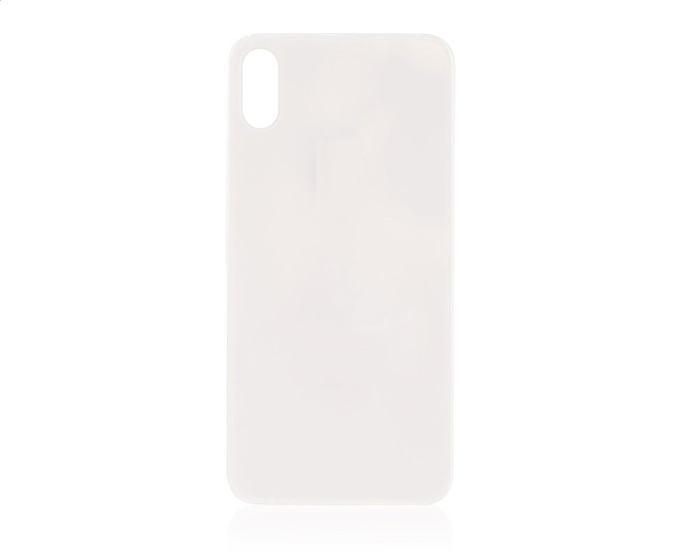 Back Glass for Apple iPhone X with Large Camera Hole ( silver )