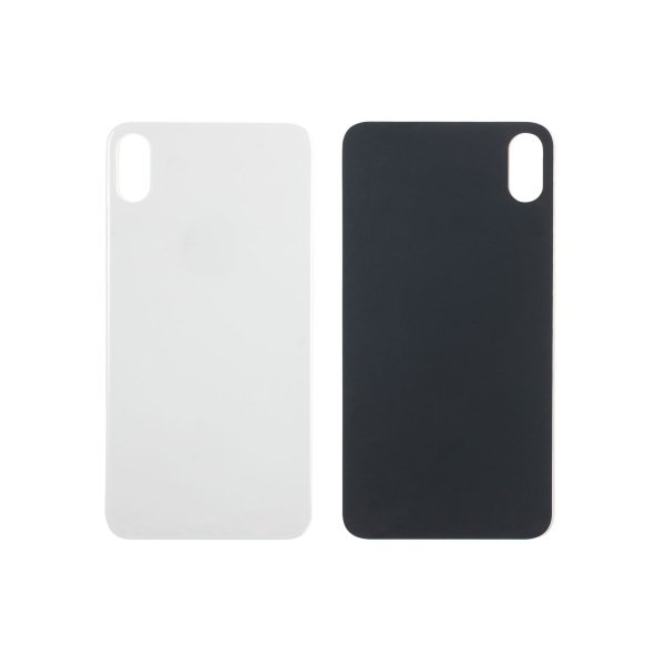 Back Glass for Apple iPhone XS Max with Large Camera Hole ( silver )