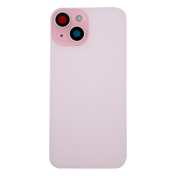 Back Glass with Camera Lens for Apple iPhone 15 ( pink )