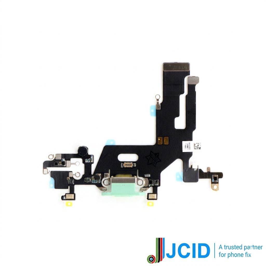Iphone 11 (premium) Jcid Charging Port Flex - Green