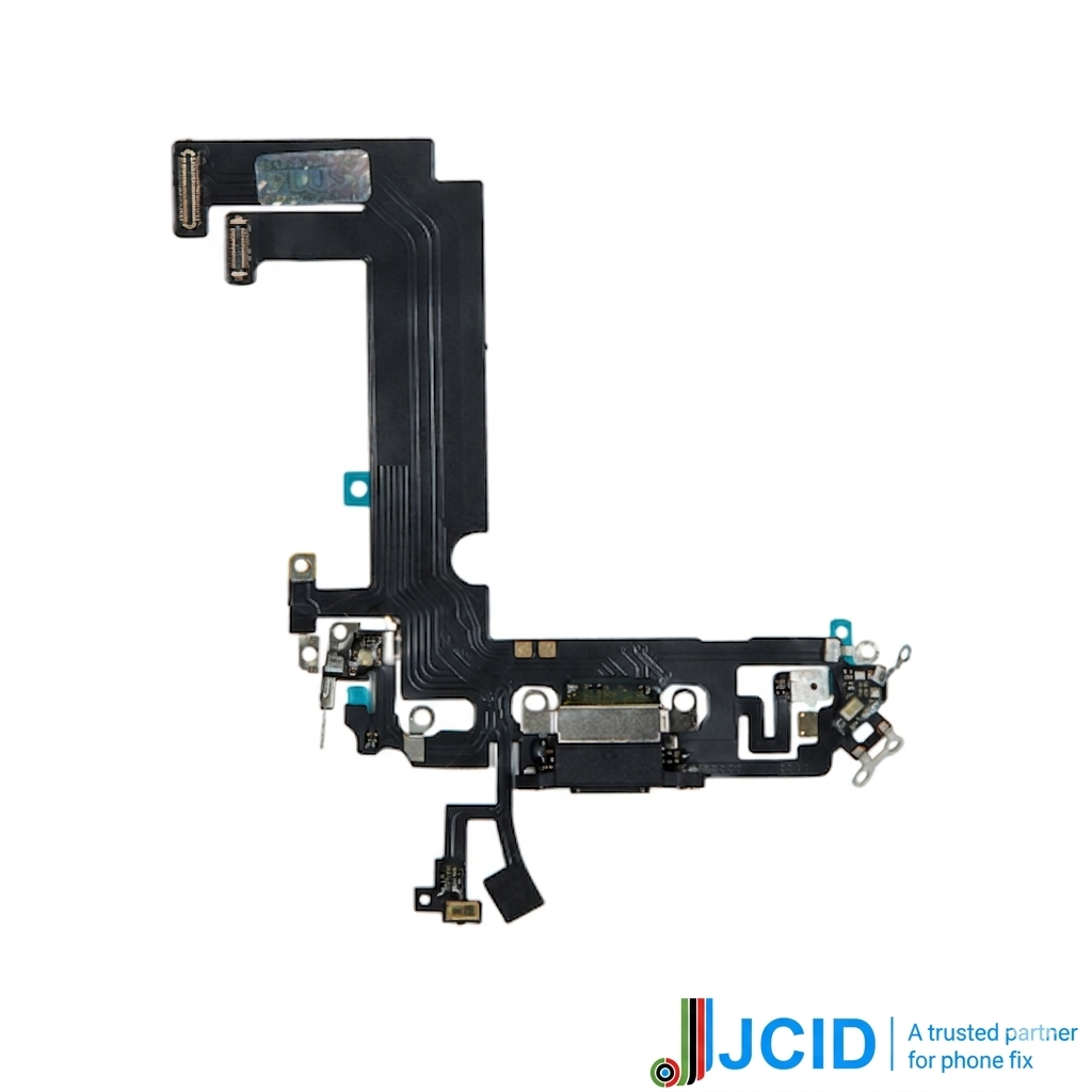 Iphone 12 Mini (premium) Jcid Charging Port Flex - Black