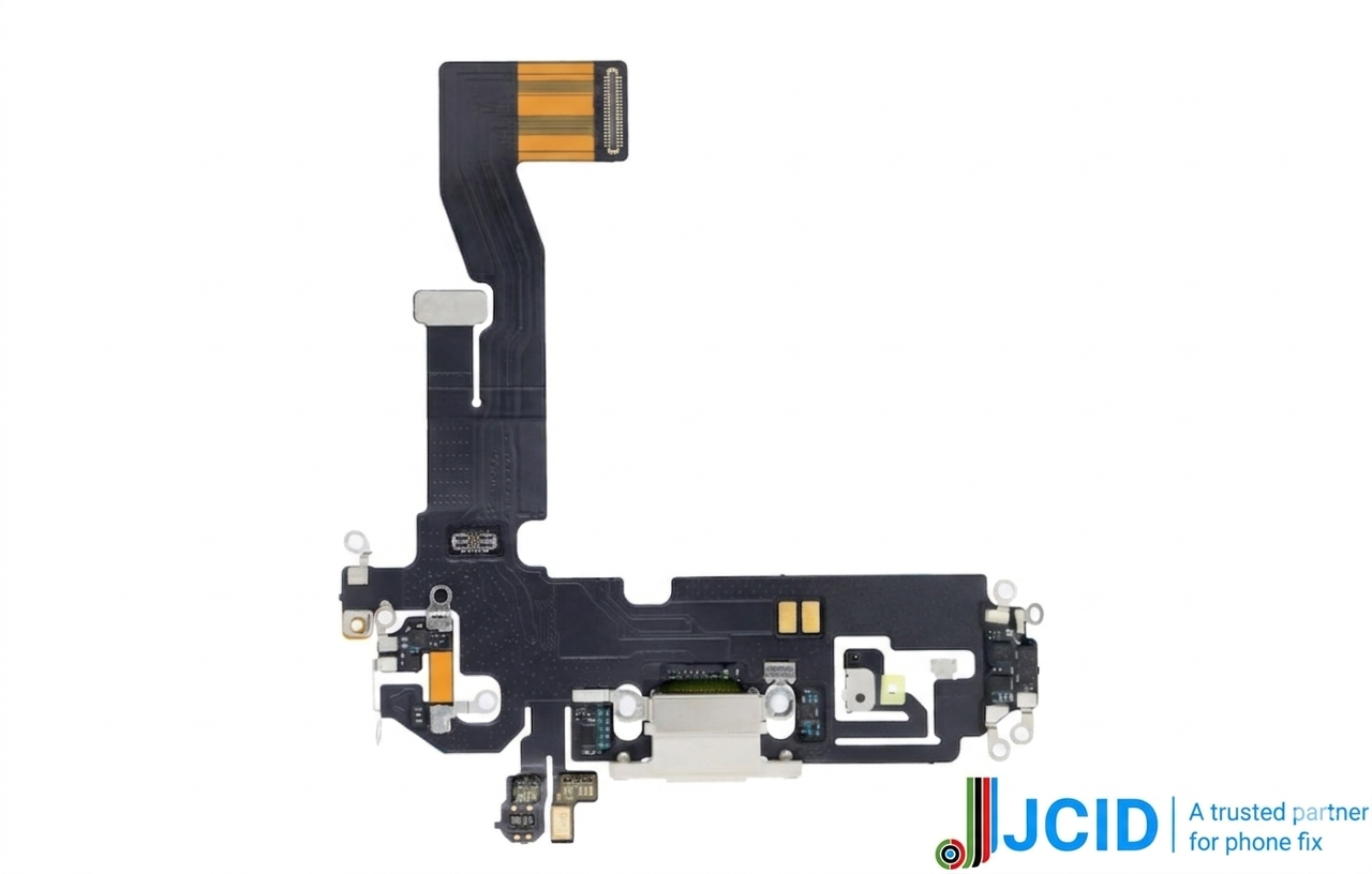 Iphone 12 Pro (premium) Jcid Charging Port Flex - White