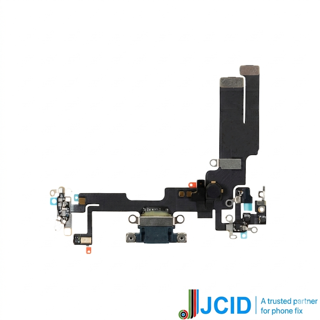 Iphone 14 (premium) Jcid Charging Port Flex - Midnight