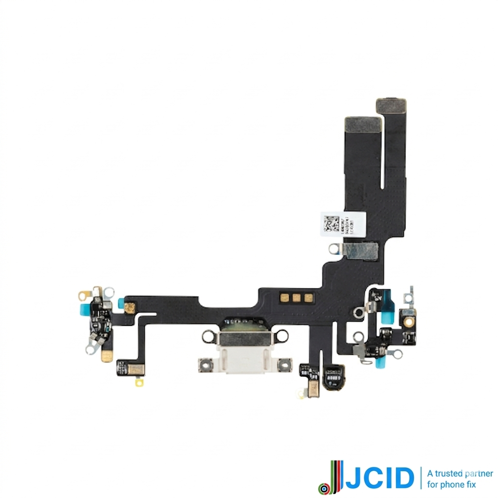 Iphone 14 (premium) Jcid Charging Port Flex - Starlight