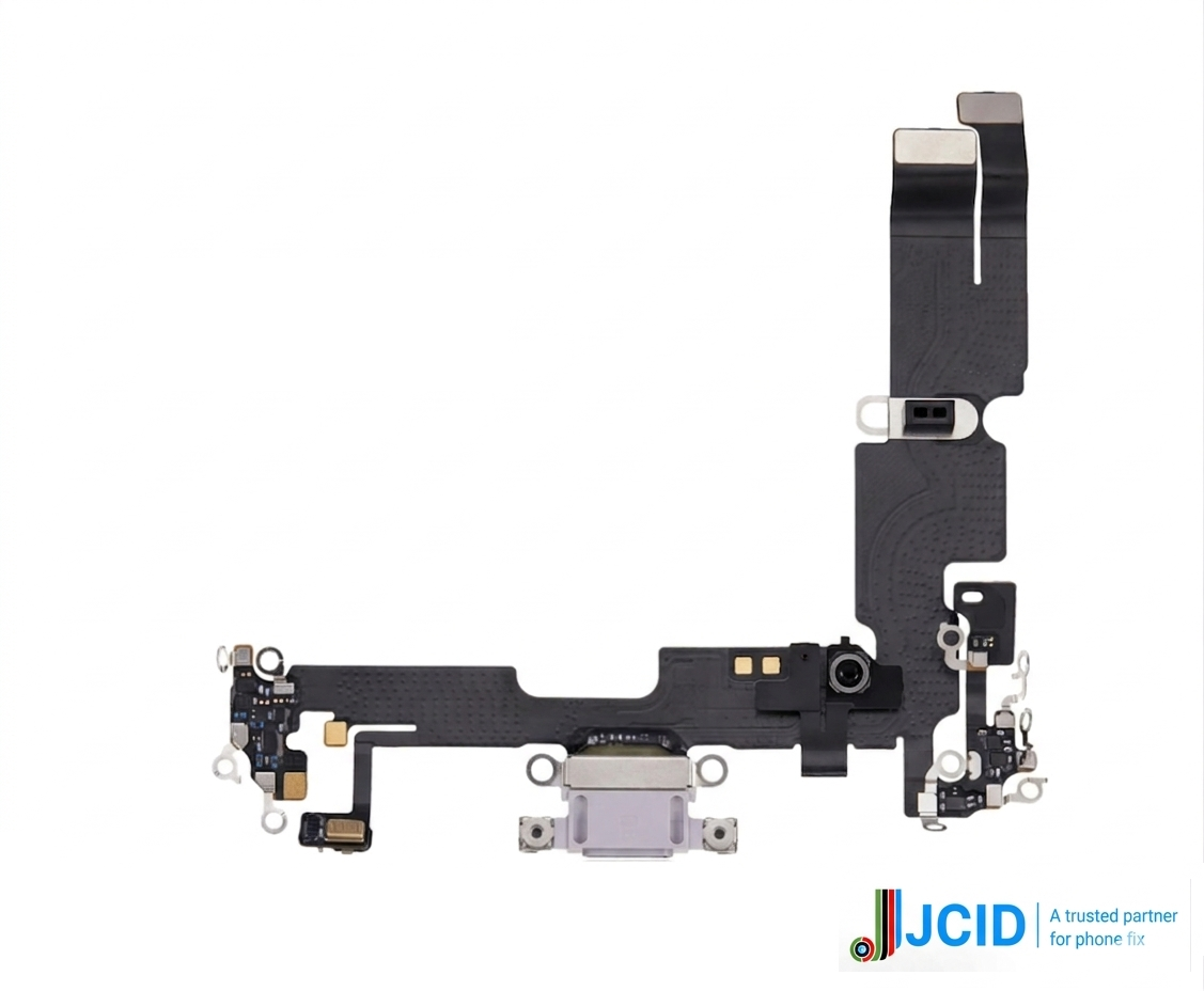 Iphone 14 Plus (premium) Jcid Charging Port Flex - Purple