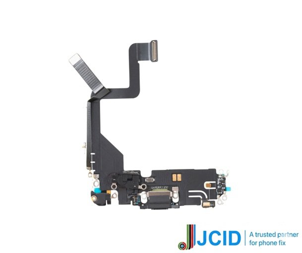 Iphone 14 Pro (premium) Jcid Charging Port Flex - Space Black