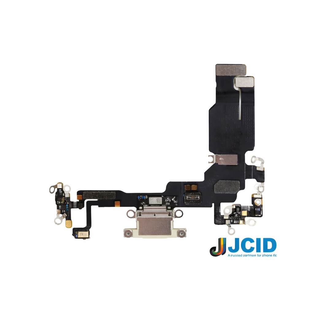 Iphone 15 (premium) Jcid Charging Port Flex - Yellow