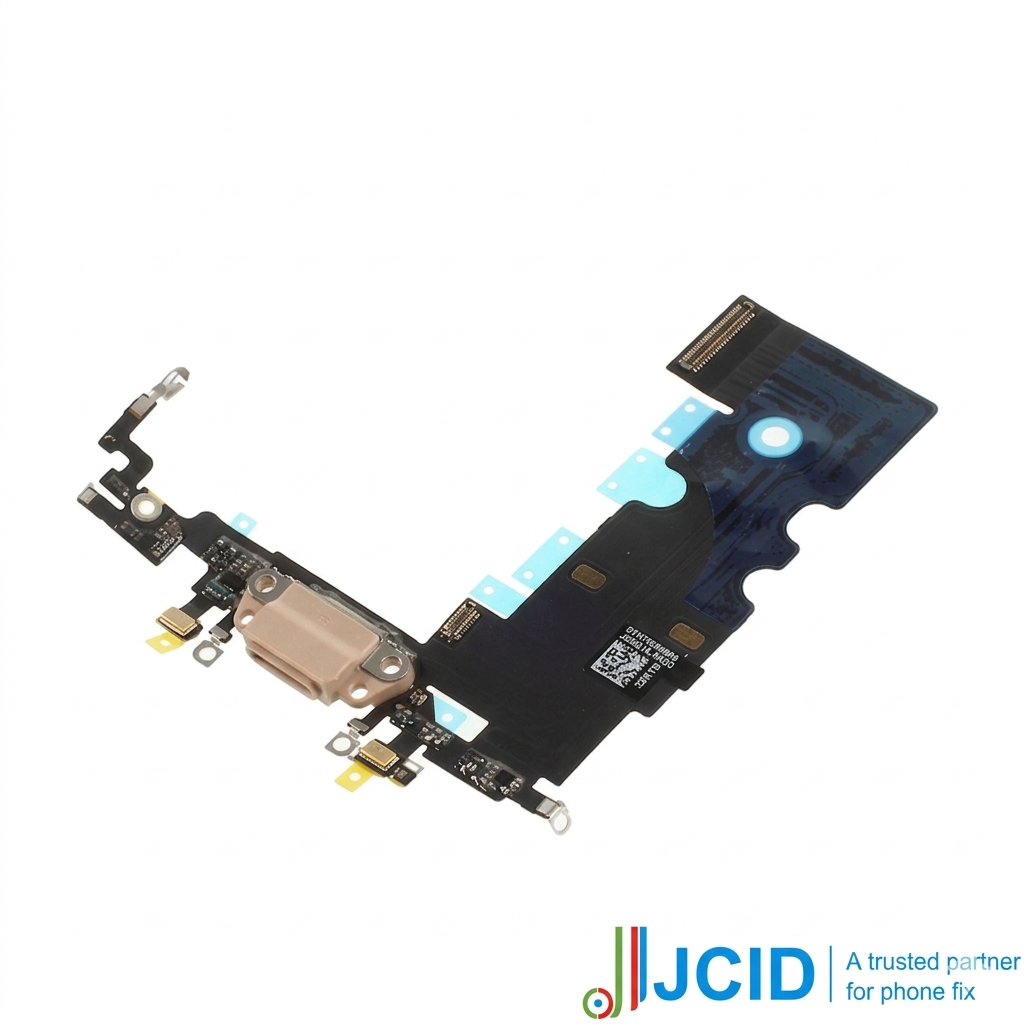 Iphone 8 (premium) Jcid Charging Port Flex - Gold