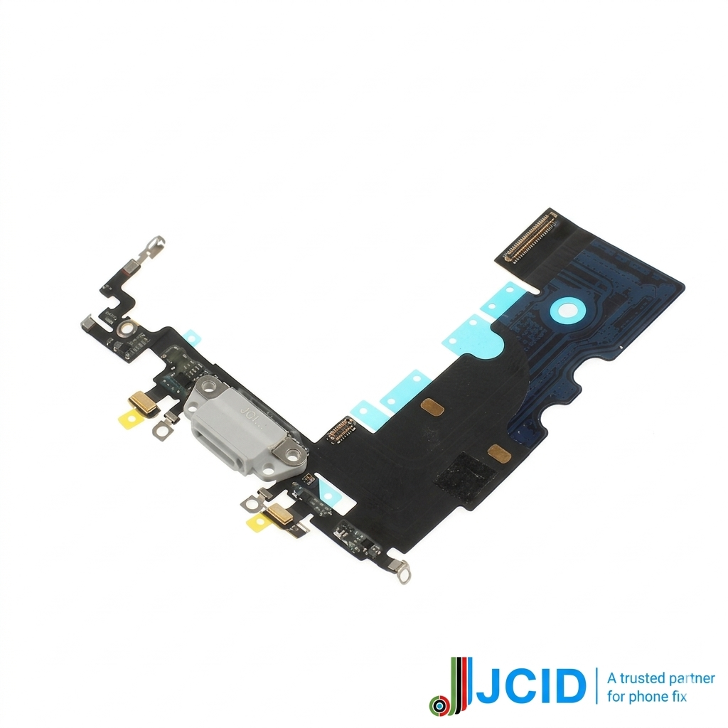 Iphone 8 (premium) Jcid Charging Port Flex - Silver