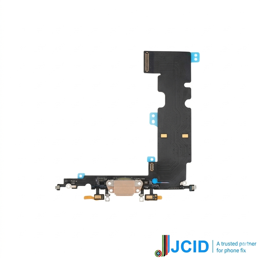 Iphone 8 Plus (premium) Jcid Charging Port Flex - Gold