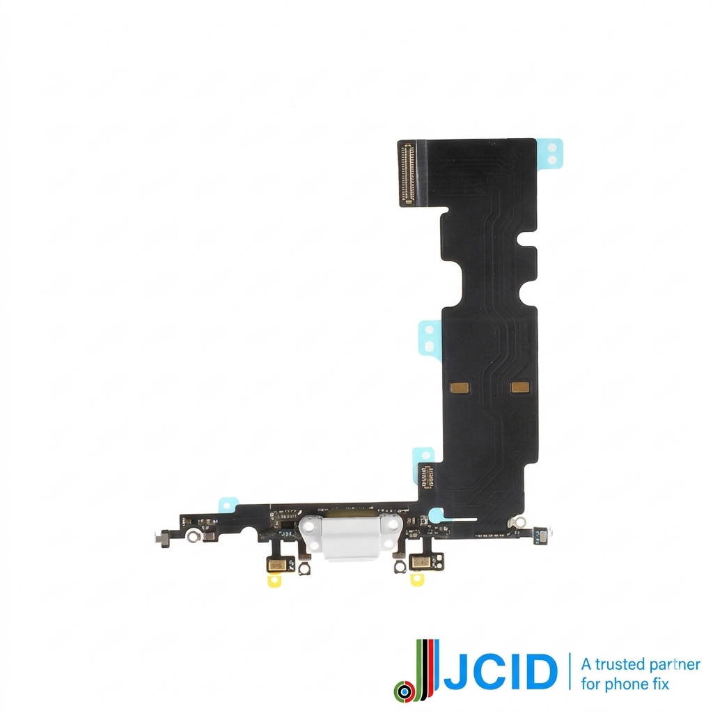 Iphone 8 Plus (premium) Jcid Charging Port Flex - Silver