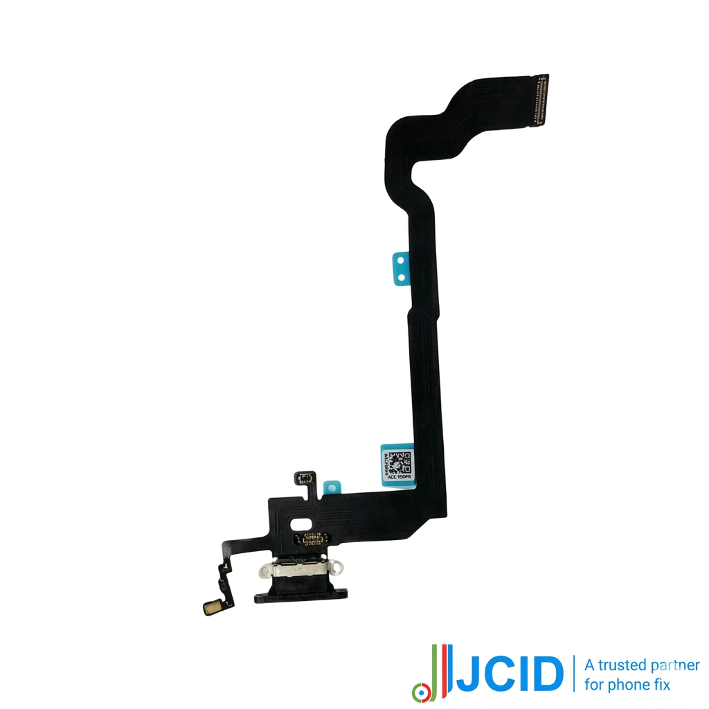 Iphone X (premium) Jcid Charging Port Flex - Space Gray