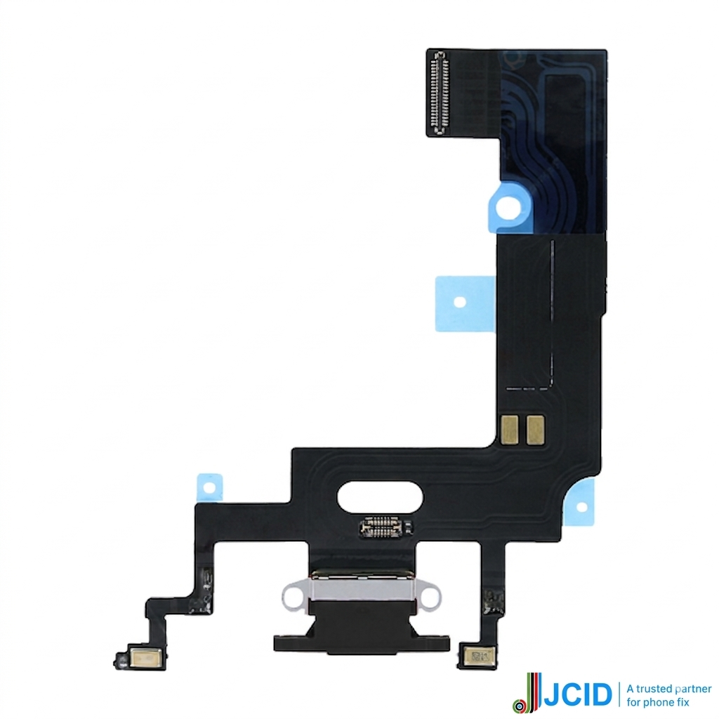 Iphone Xr (premium) Jcid Charging Port Flex - Black