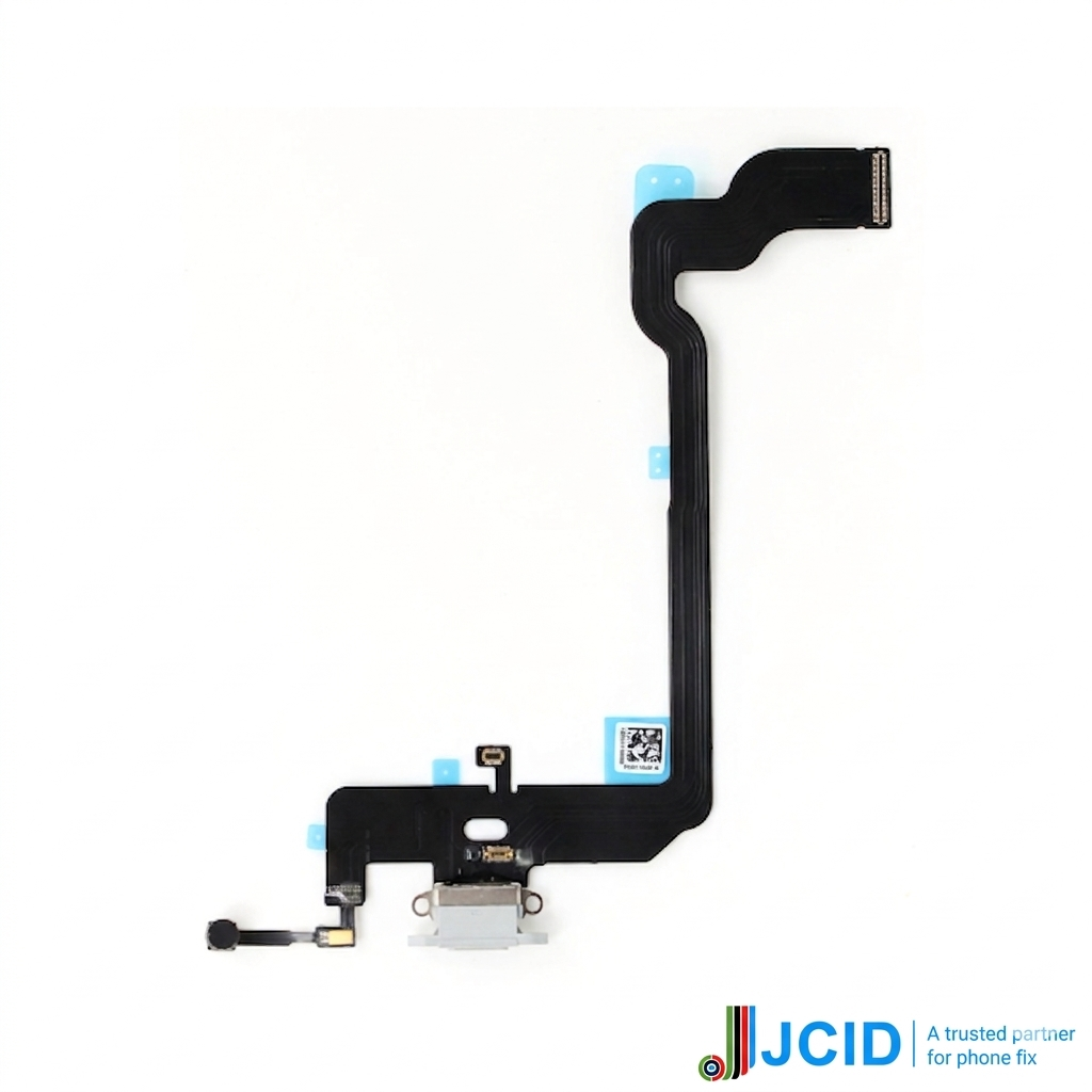 Iphone Xs (premium) Jcid Charging Port Flex - Silver