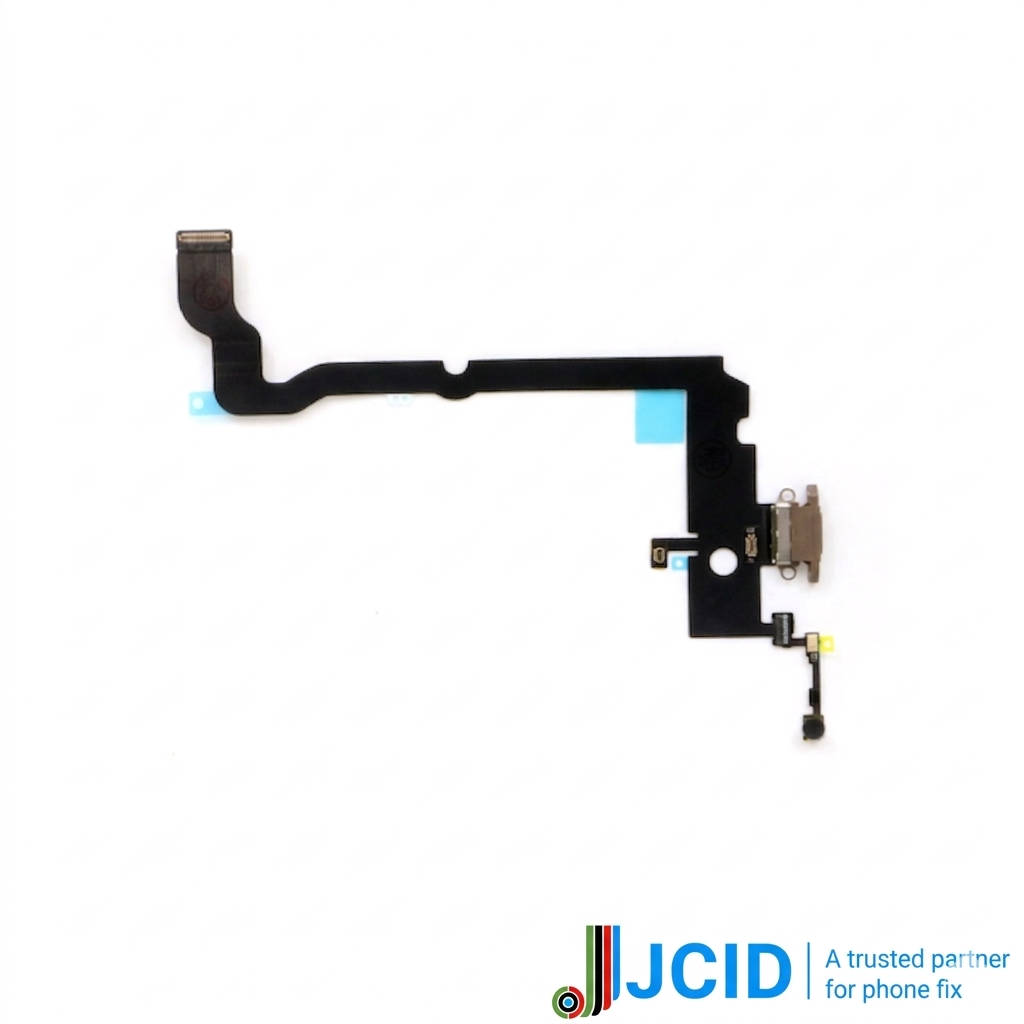 Iphone Xs Max (premium) Jcid Charging Port Flex - Gold